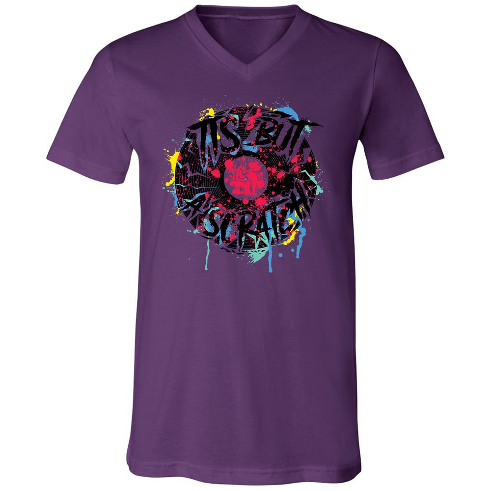 Unisex V-Neck T-Shirt - CKR651FE - Team Purple - 2