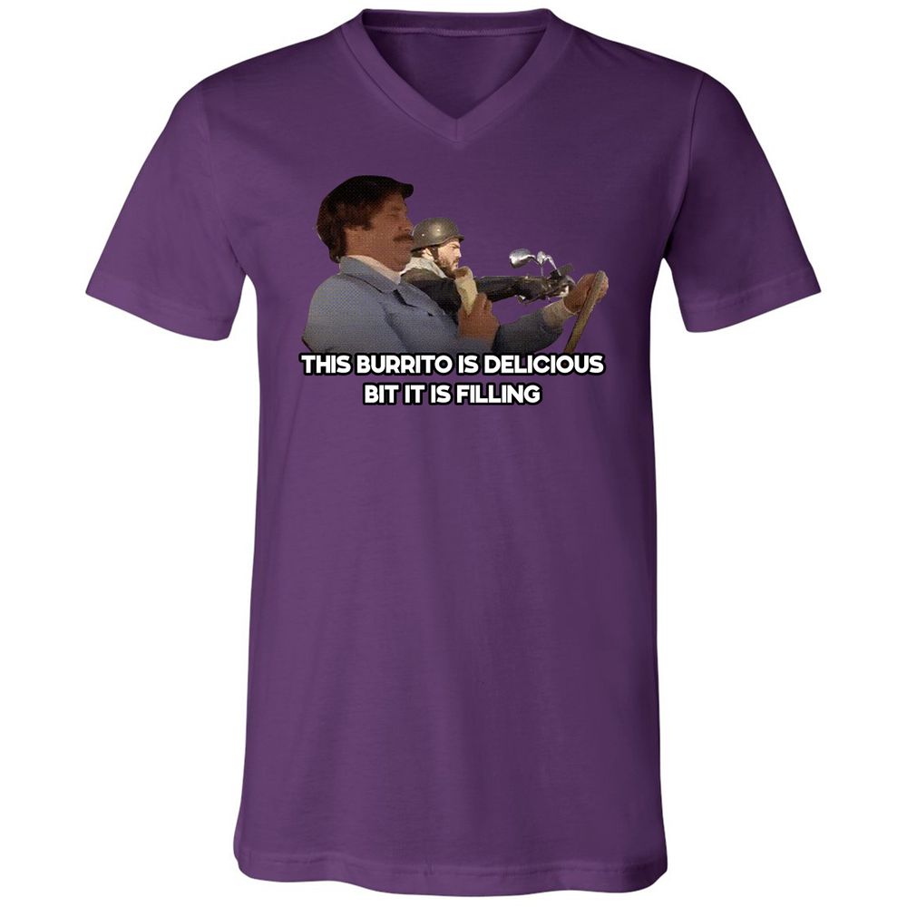 Unisex V-Neck T-Shirt - NZG7CZYS - Team Purple - 2
