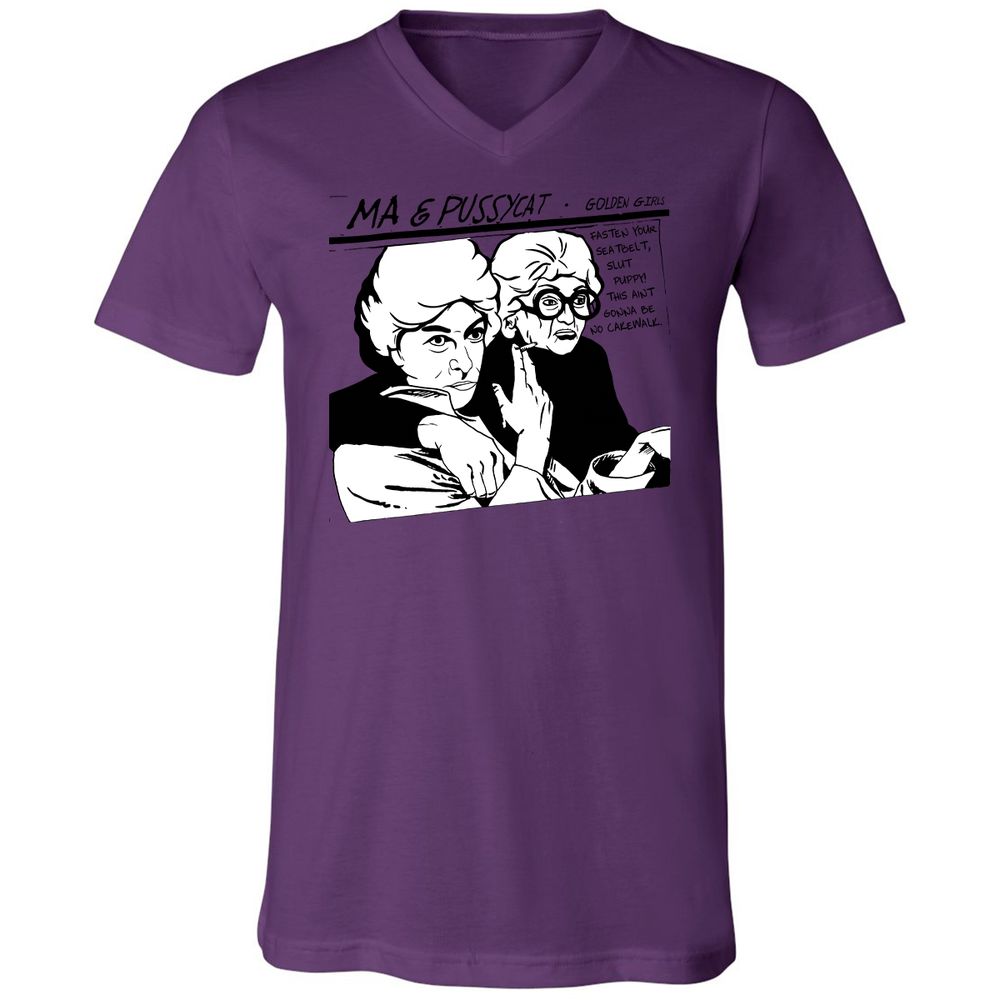 Unisex V-Neck T-Shirt - 8CJECLMN - Team Purple - 2
