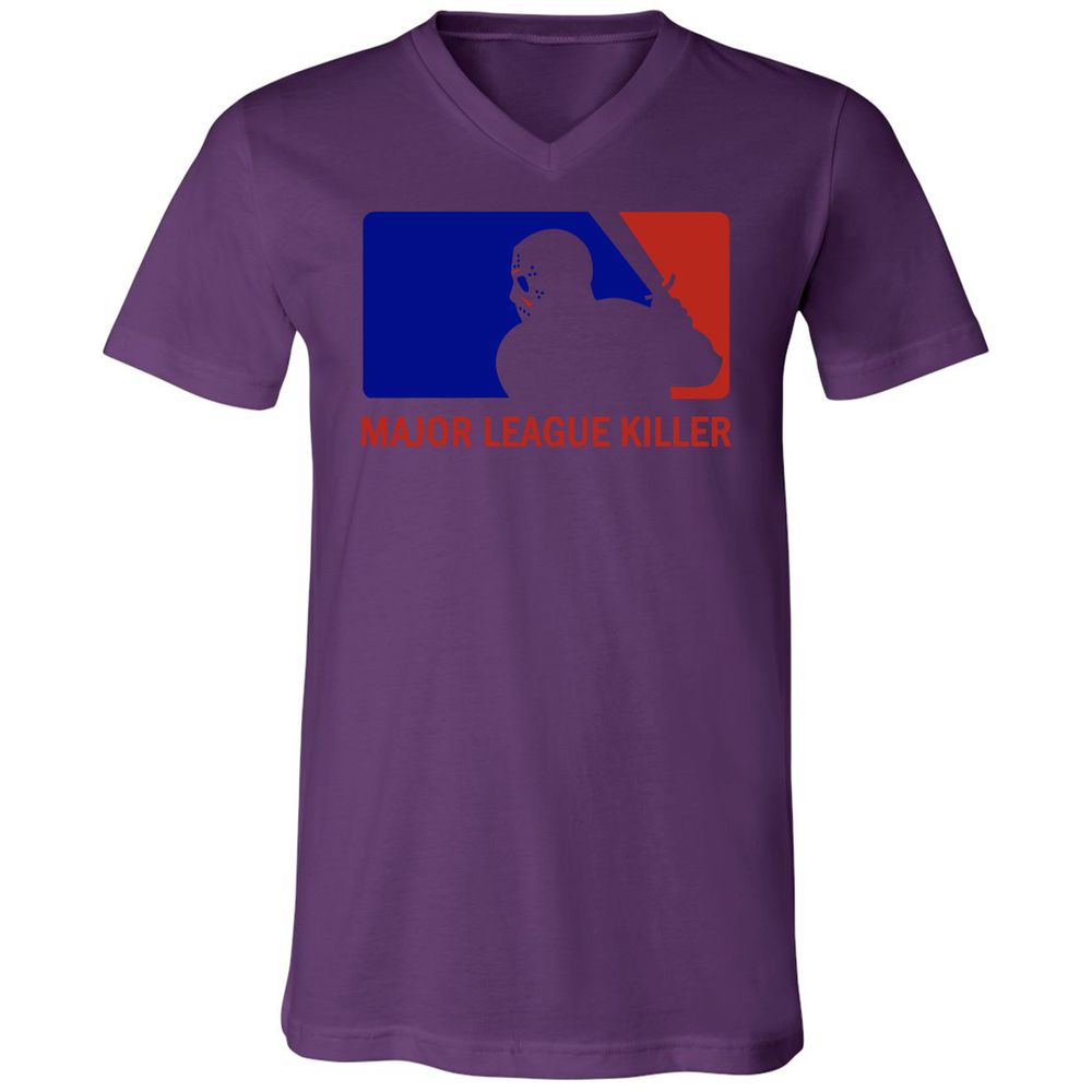 Unisex V-Neck T-Shirt - 1N2UFXBT - Team Purple - 2