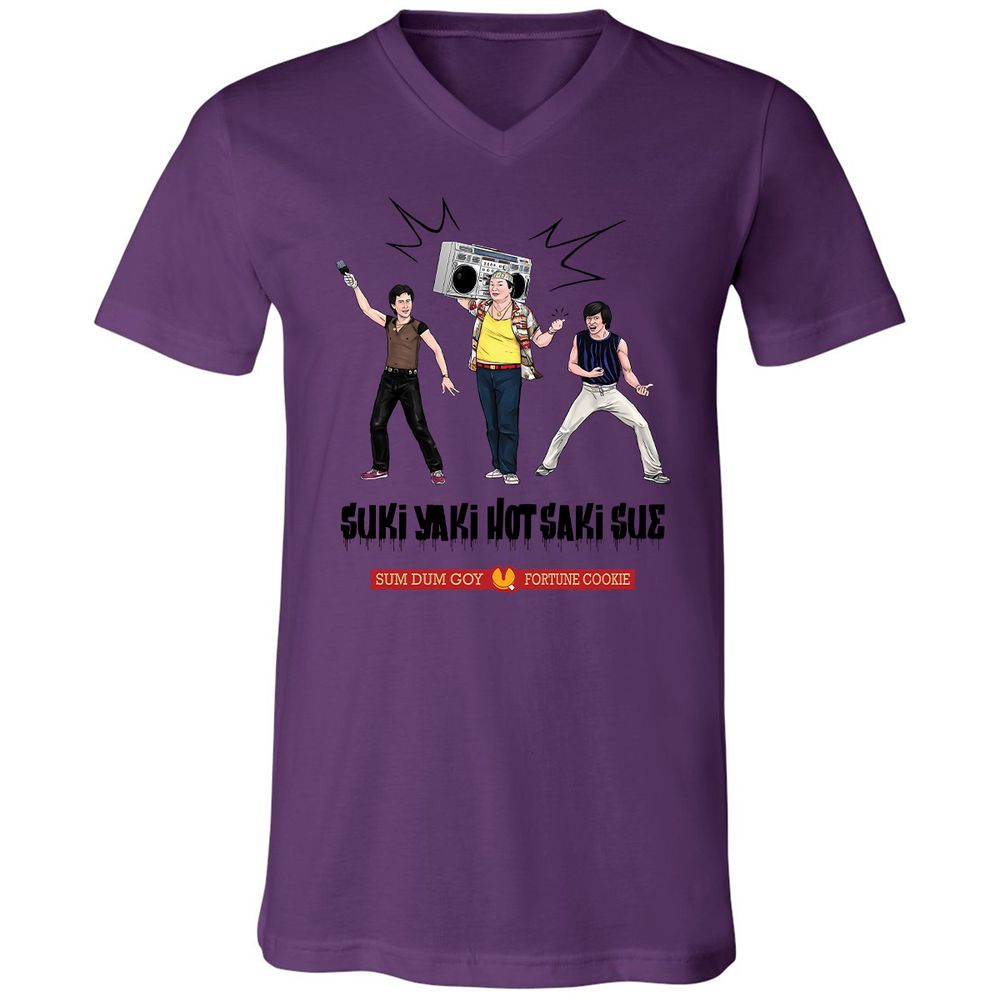 Unisex V-Neck T-Shirt - 5M8HTKHM - Team Purple - 2