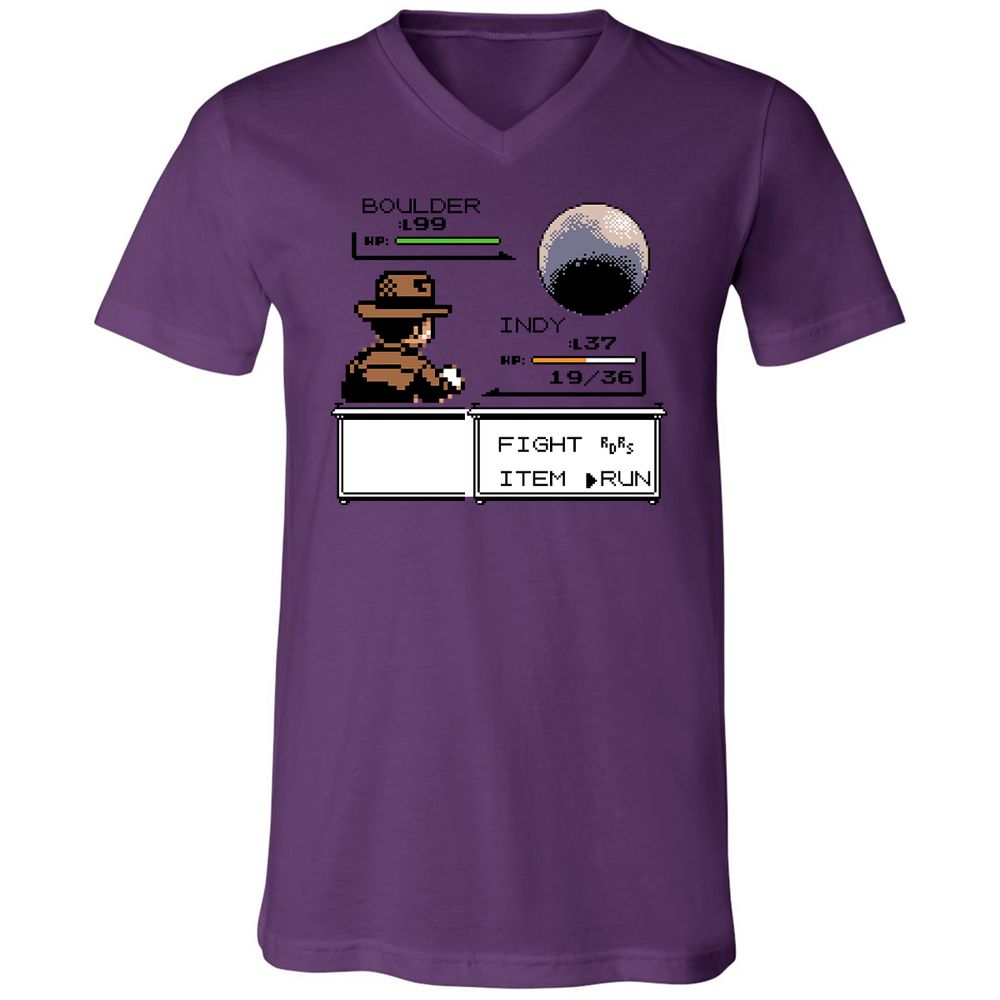 Unisex V-Neck T-Shirt - CX3CTK76 - Team Purple - 2