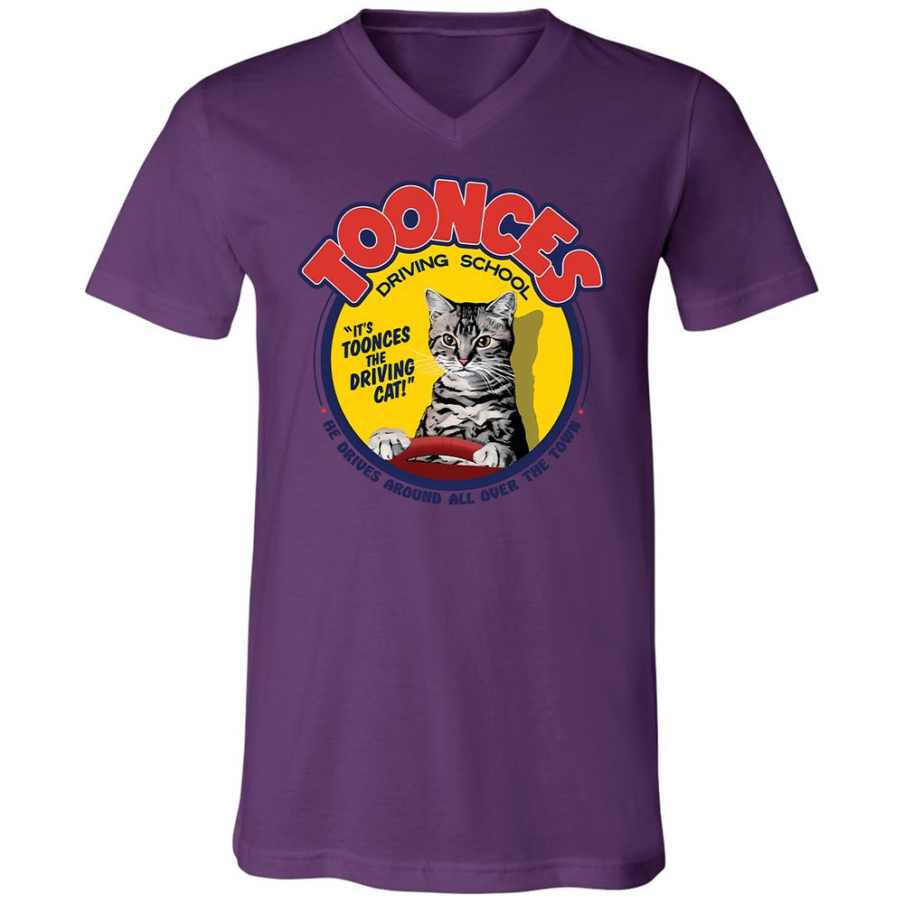 Unisex V-Neck T-Shirt - K1ULC959 - Team Purple - 2