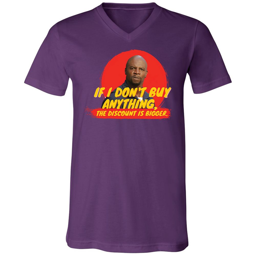 Unisex V-Neck T-Shirt - Z75LC6VU - Team Purple - 2