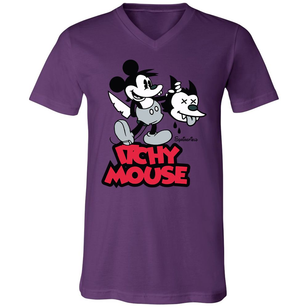 Unisex V-Neck T-Shirt - R846X8HA - Team Purple - 2