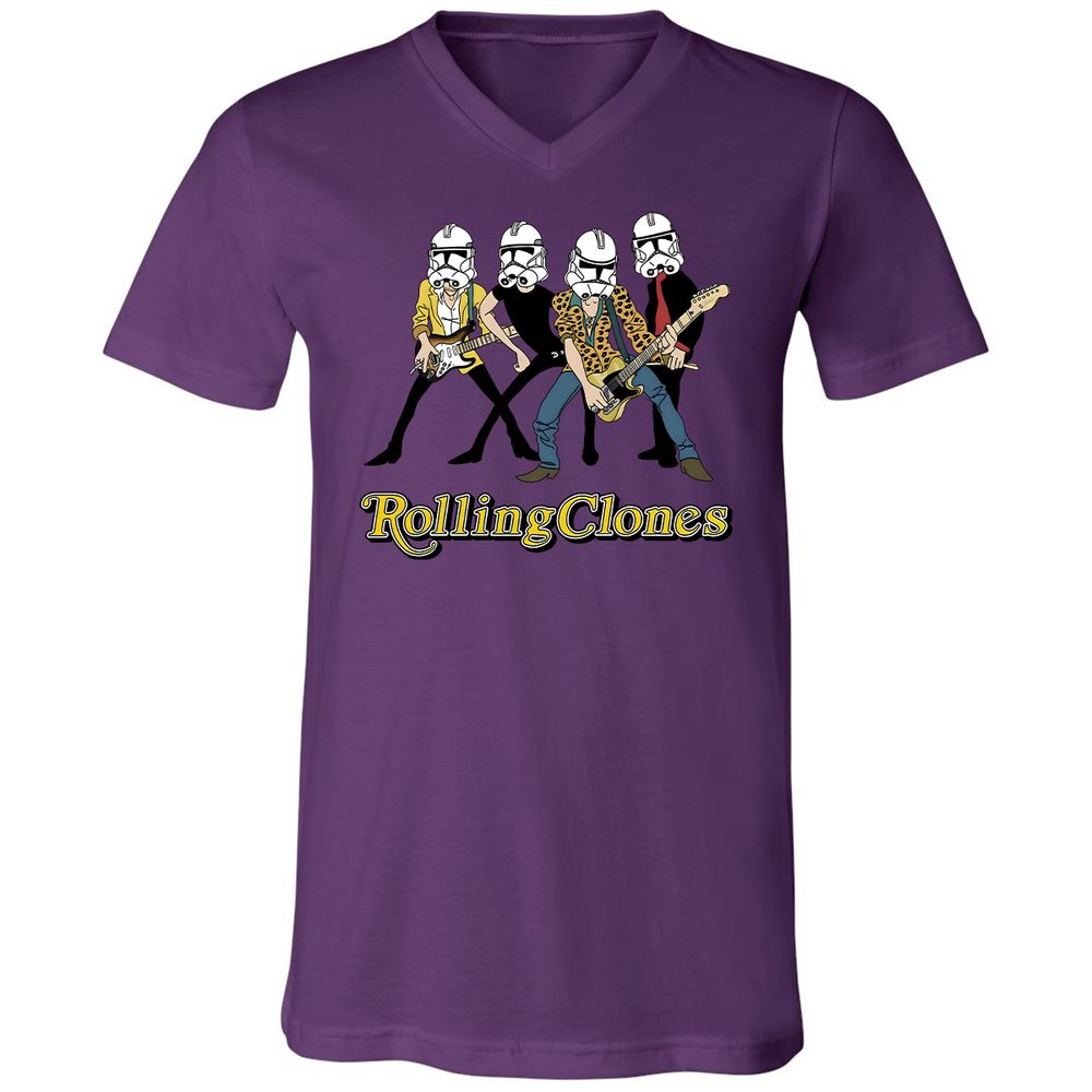 Unisex V-Neck T-Shirt - CZCS1VRM - Team Purple - 2