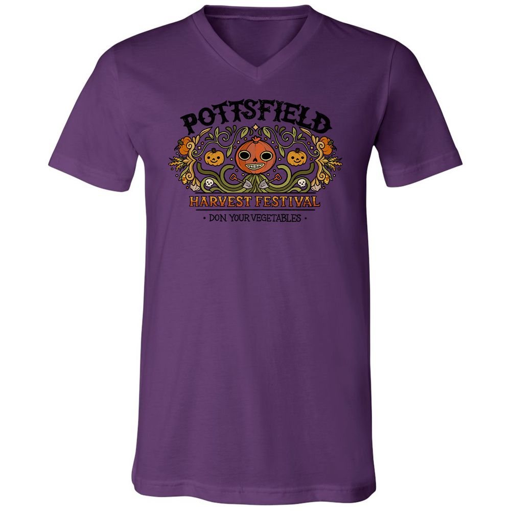 Unisex V-Neck T-Shirt - RWU843PM - Team Purple - 2