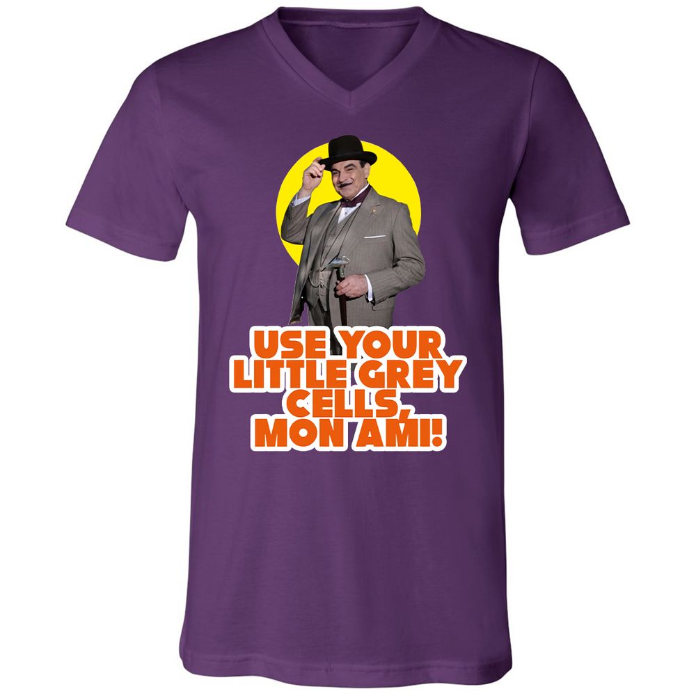 Unisex V-Neck T-Shirt - BKF9Z4MQ - Team Purple - 2