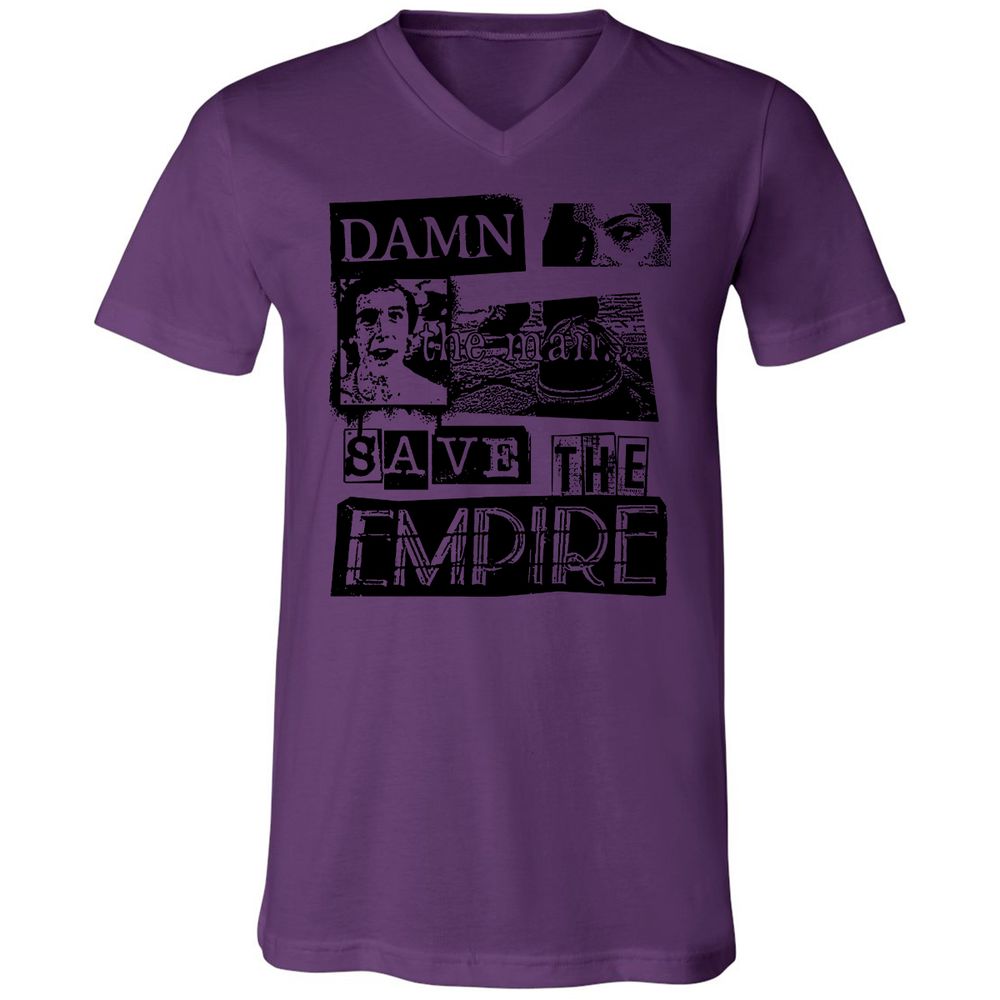 Unisex V-Neck T-Shirt - 85T26U5W - Team Purple - 2