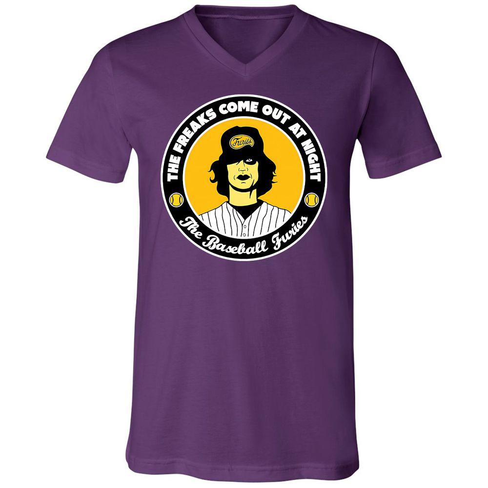 Unisex V-Neck T-Shirt - LVYPQWQS - Team Purple - 2