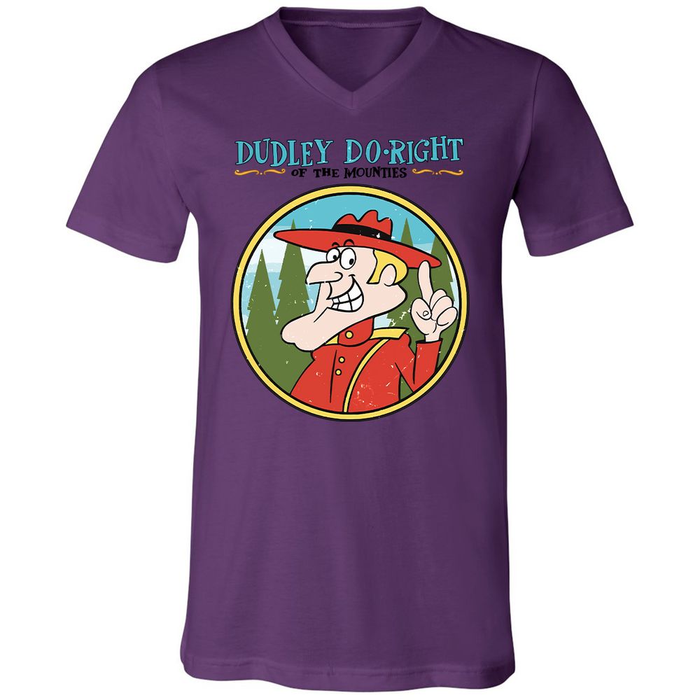 Unisex V-Neck T-Shirt - 6JEFTK17 - Team Purple - 2
