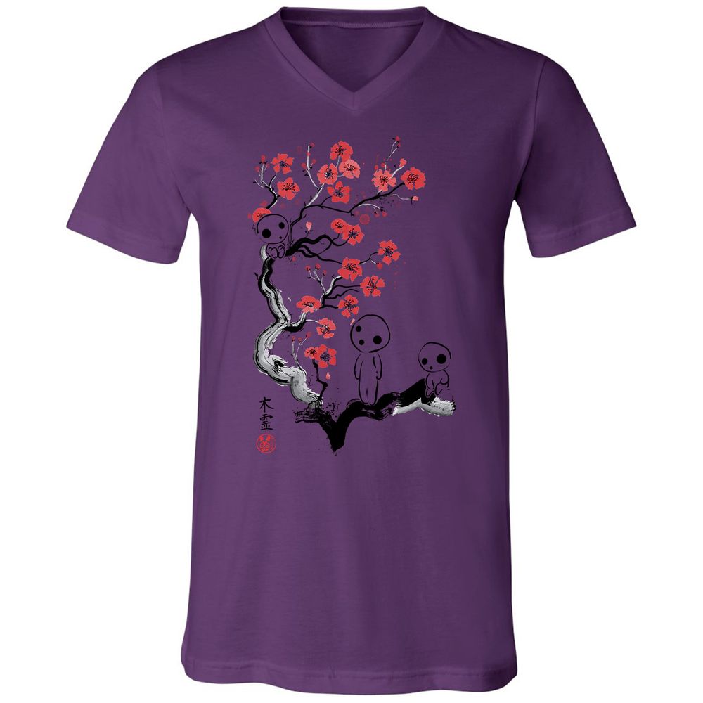 Unisex V-Neck T-Shirt - EQW956J3 - Team Purple - 2