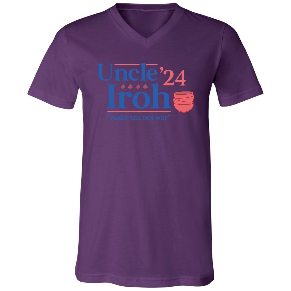 Unisex V-Neck T-Shirt - HD4A2TE2 - Team Purple - 2