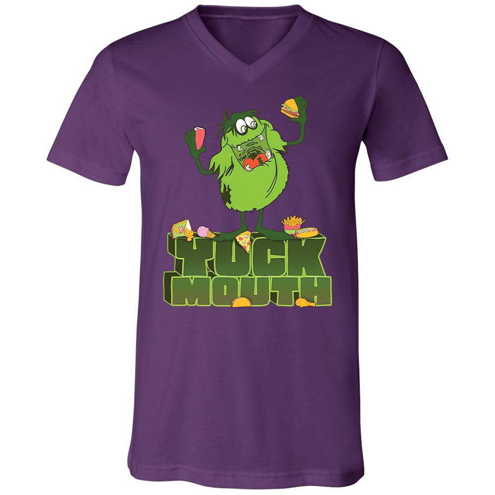 Unisex V-Neck T-Shirt - 7NP8WMYE - Team Purple - 2