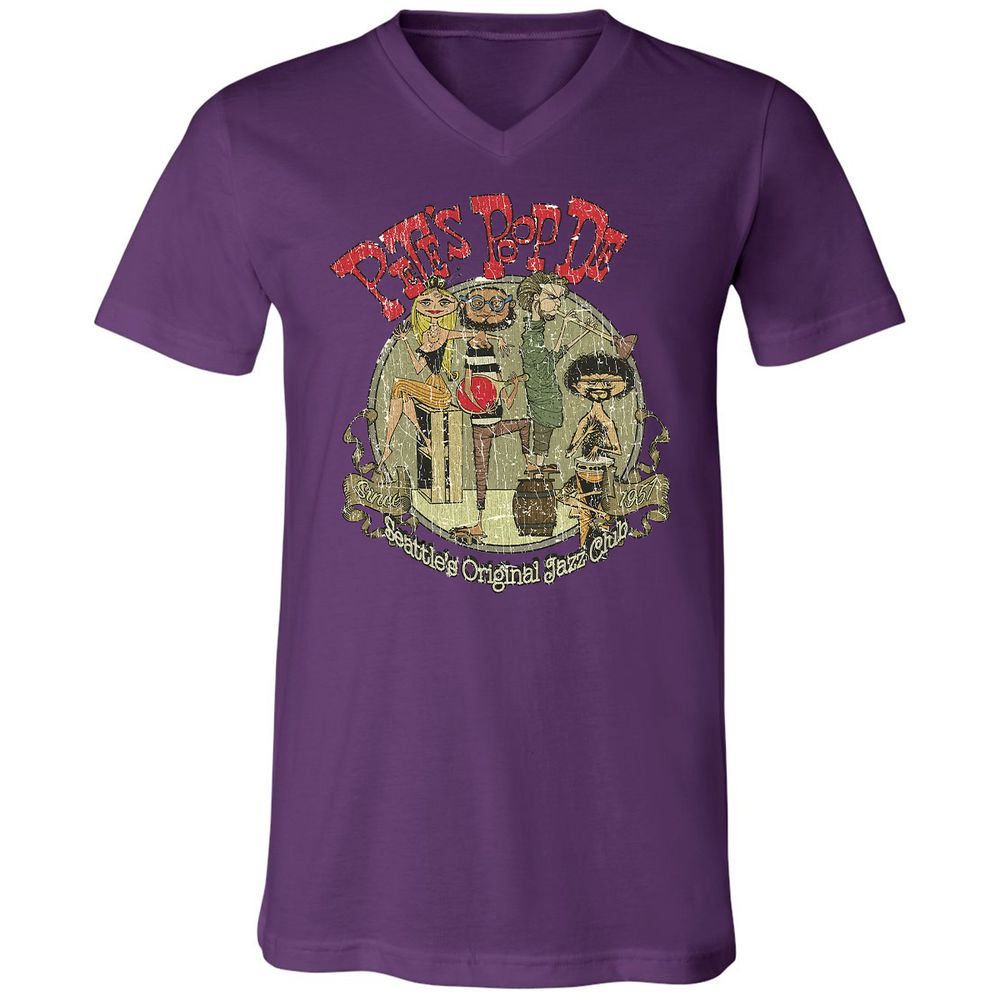 Unisex V-Neck T-Shirt - A6M3N51N - Team Purple - 2