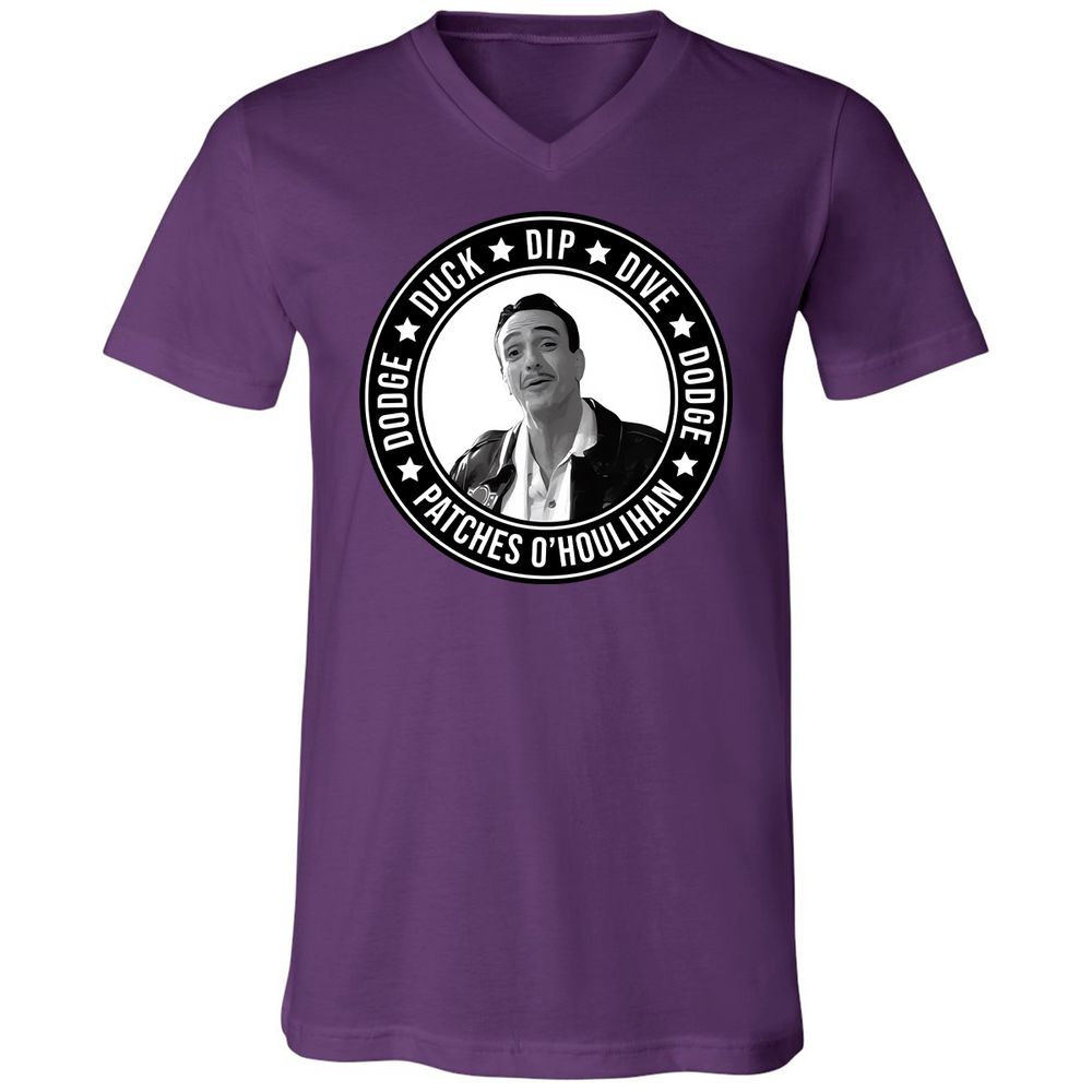 Unisex V-Neck T-Shirt - WHCH8HE1 - Team Purple - 2