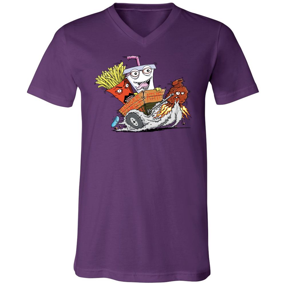 Unisex V-Neck T-Shirt - 2VD3GYP7 - Team Purple - 2