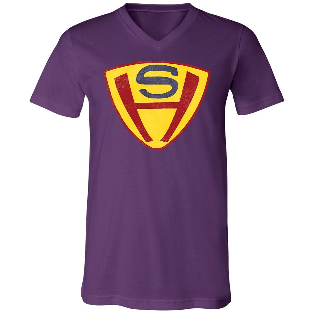 Unisex V-Neck T-Shirt - EDFF33LW - Team Purple - 2
