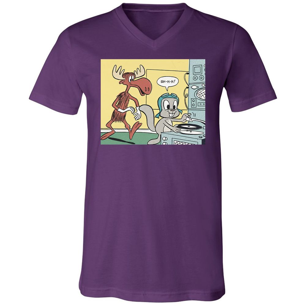Unisex V-Neck T-Shirt - WCEEEAD6 - Team Purple - 2