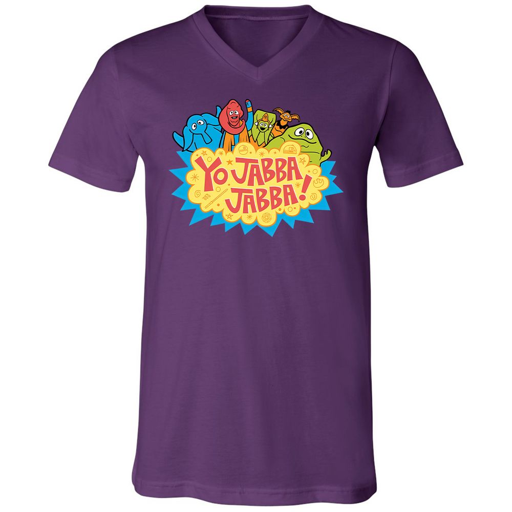 Unisex V-Neck T-Shirt - Q1DNC96N - Team Purple - 2
