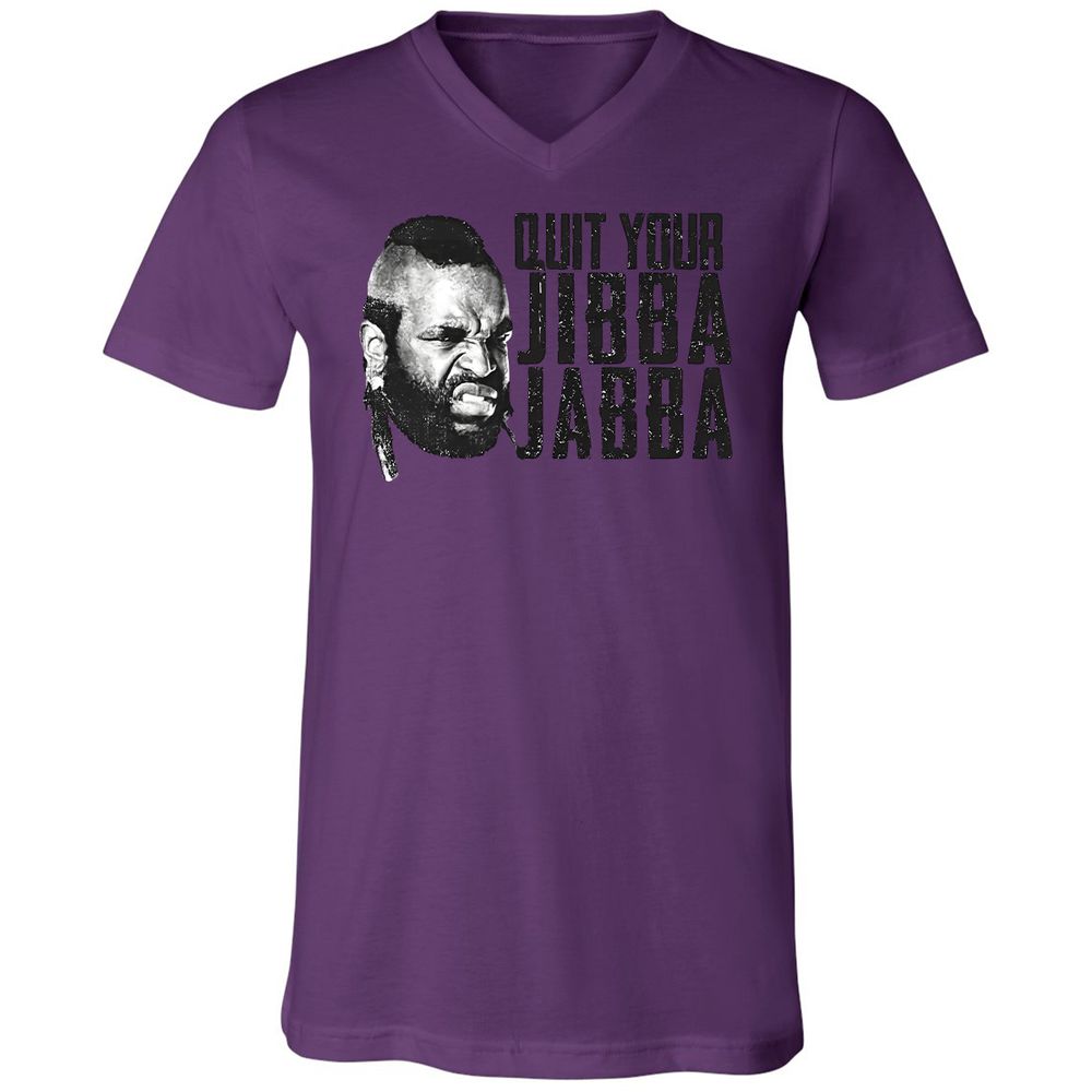 Unisex V-Neck T-Shirt - TLUMHTFQ - Team Purple - 2