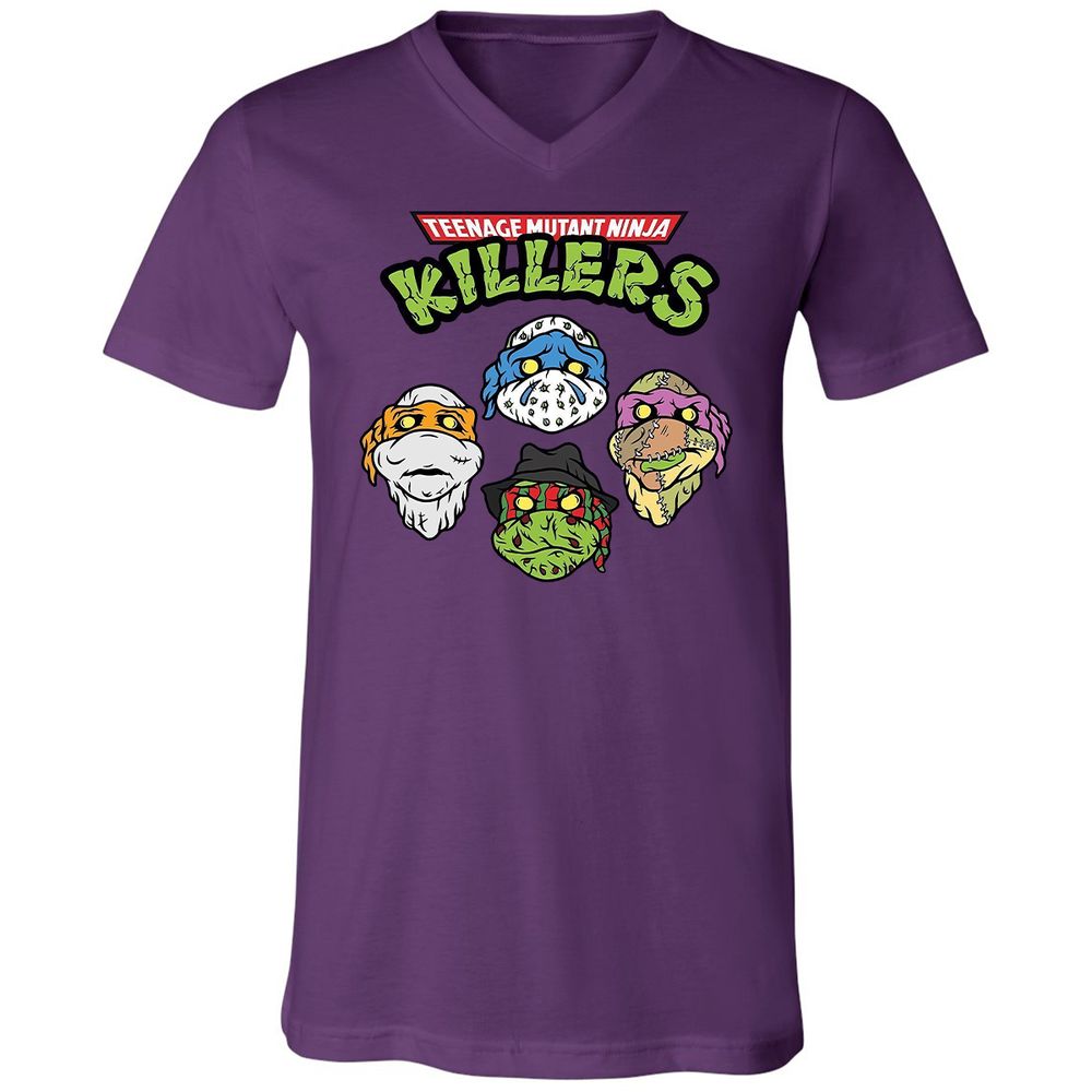 Unisex V-Neck T-Shirt - 844EYH3U - Team Purple - 2