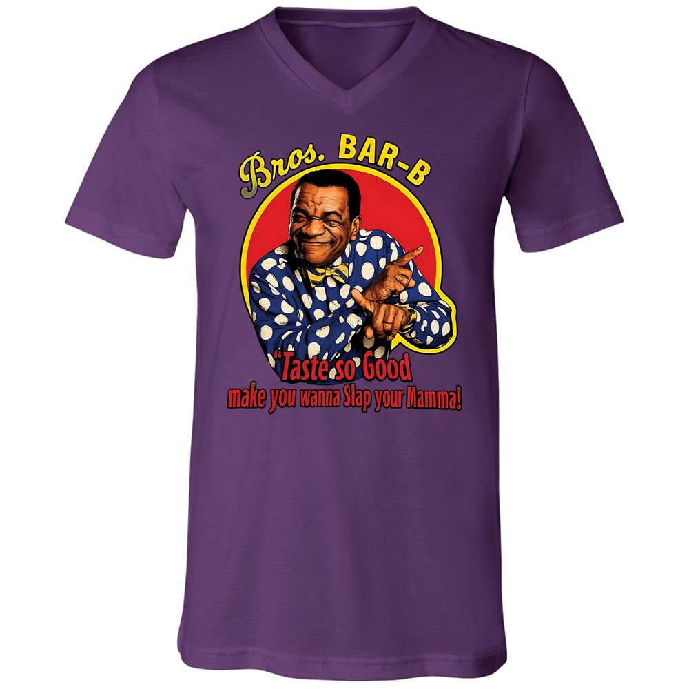 Unisex V-Neck T-Shirt - LYJW3TSN - Team Purple - 2