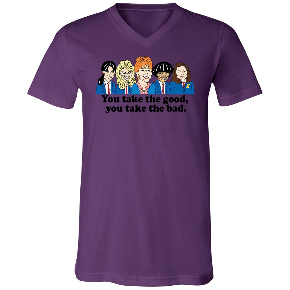 Unisex V-Neck T-Shirt - 6H126JMN - Team Purple - 2
