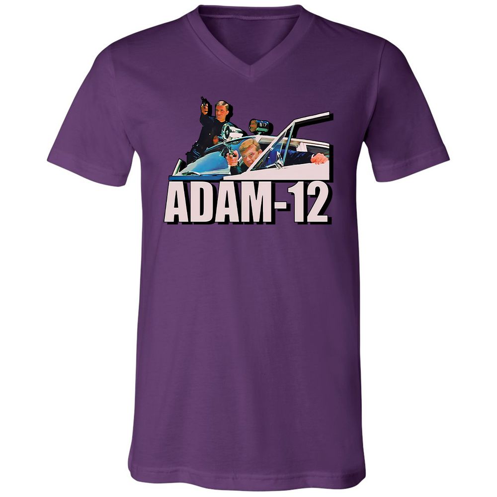 Unisex V-Neck T-Shirt - 64ECNBFA - Team Purple - 2