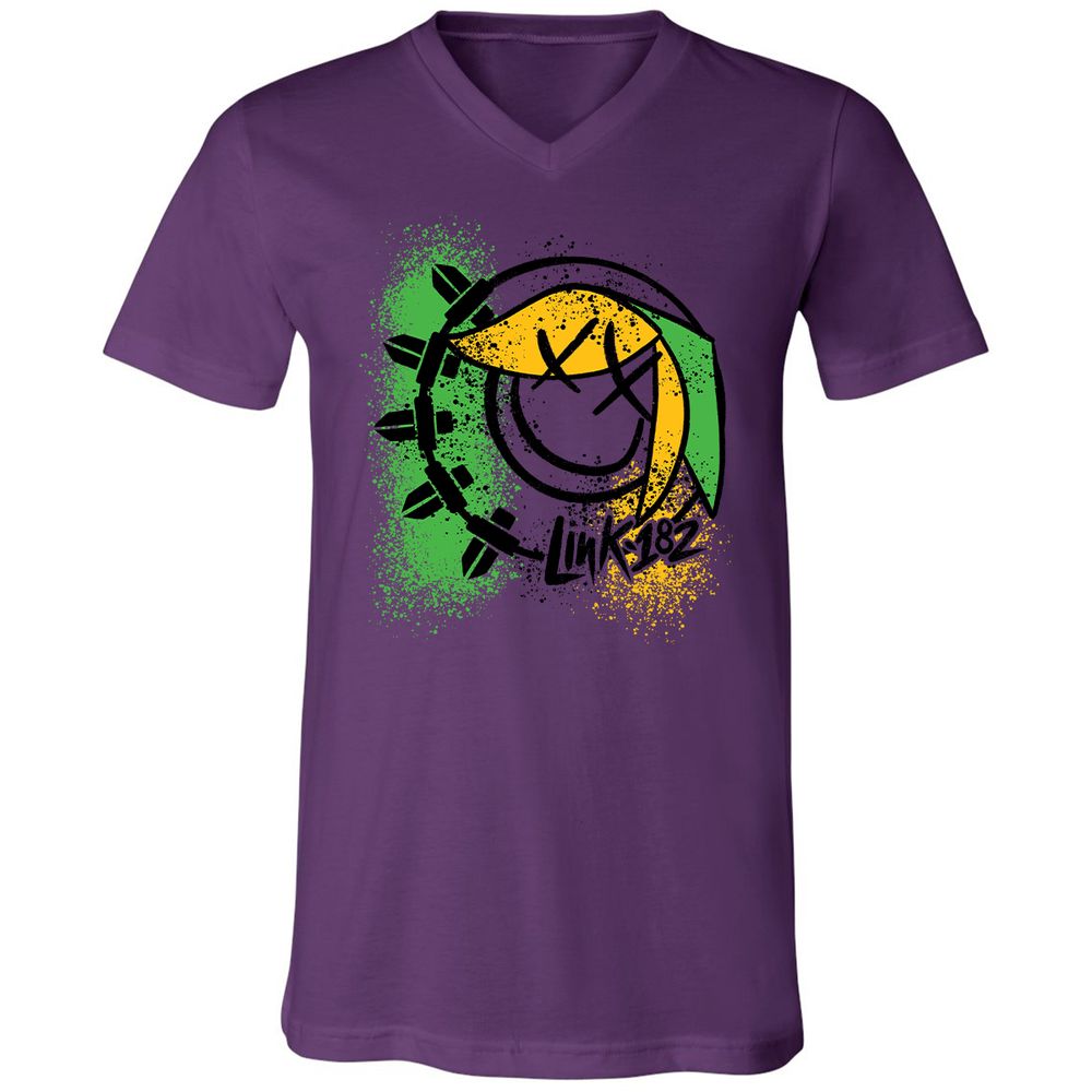 Unisex V-Neck T-Shirt - MLJNNR36 - Team Purple - 2