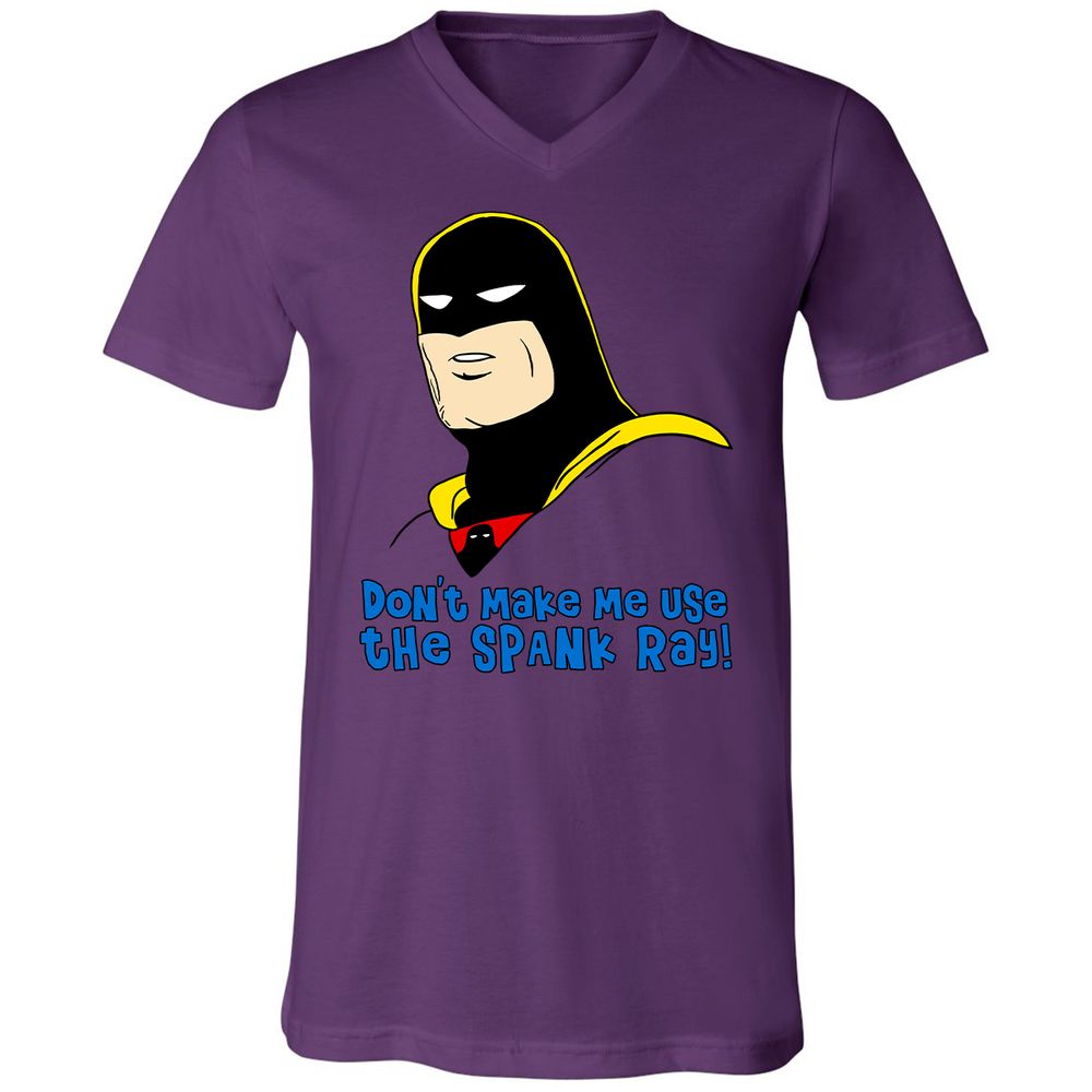 Unisex V-Neck T-Shirt - 627JNRCQ - Team Purple - 2