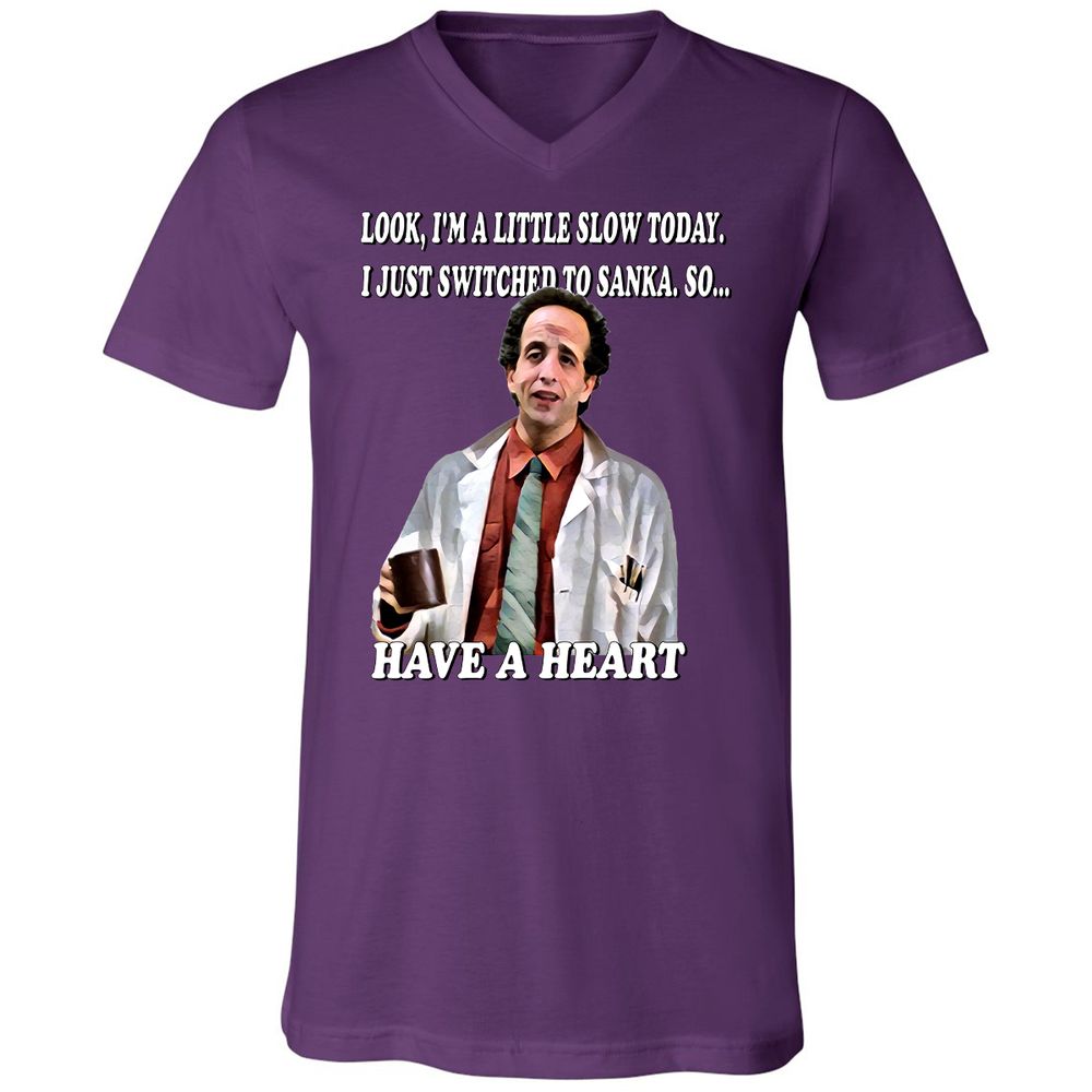 Unisex V-Neck T-Shirt - V5B2RPZX - Team Purple - 2