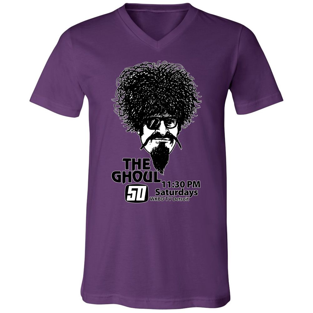 Unisex V-Neck T-Shirt - EFZGH8GP - Team Purple - 2