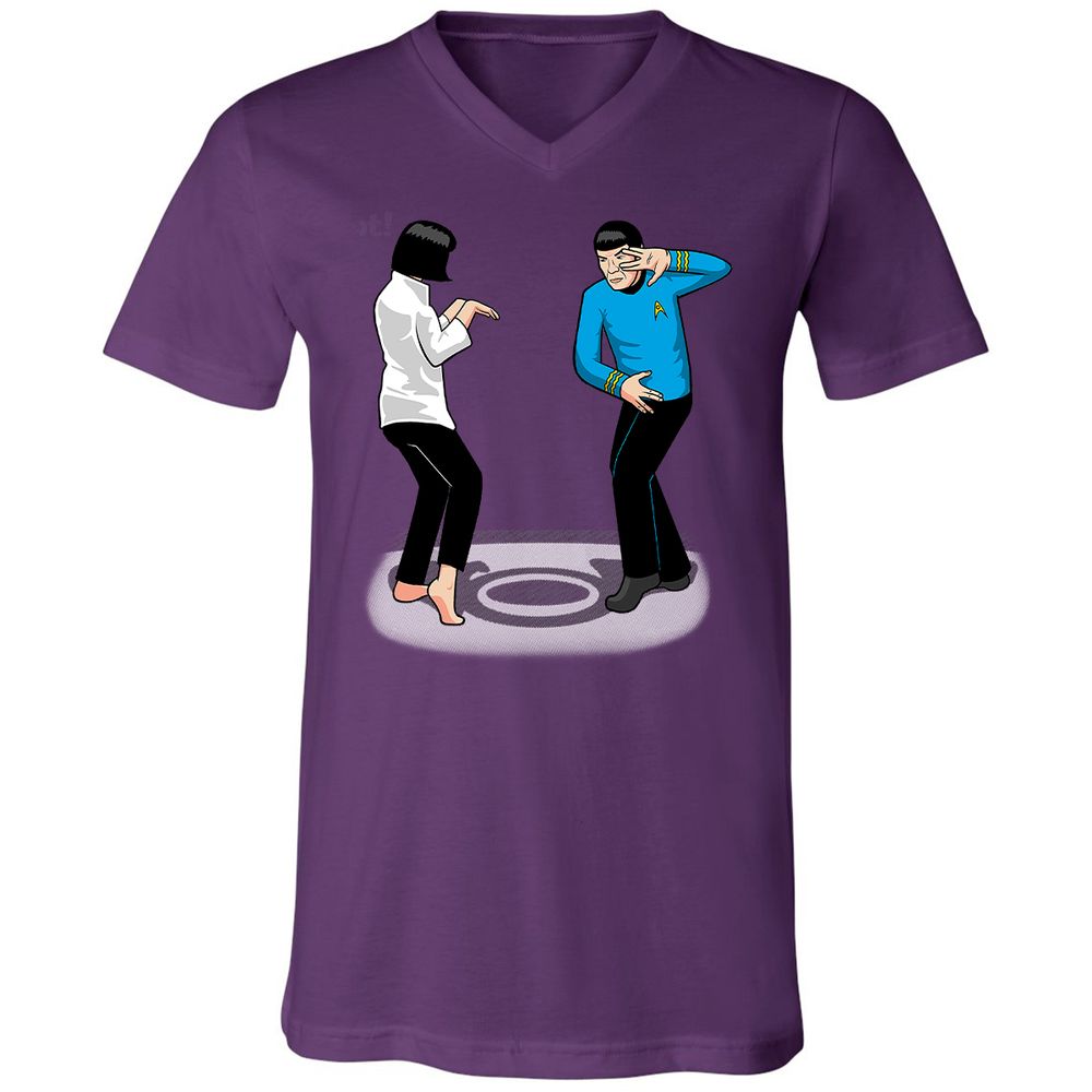 Unisex V-Neck T-Shirt - ANG83PSS - Team Purple - 2