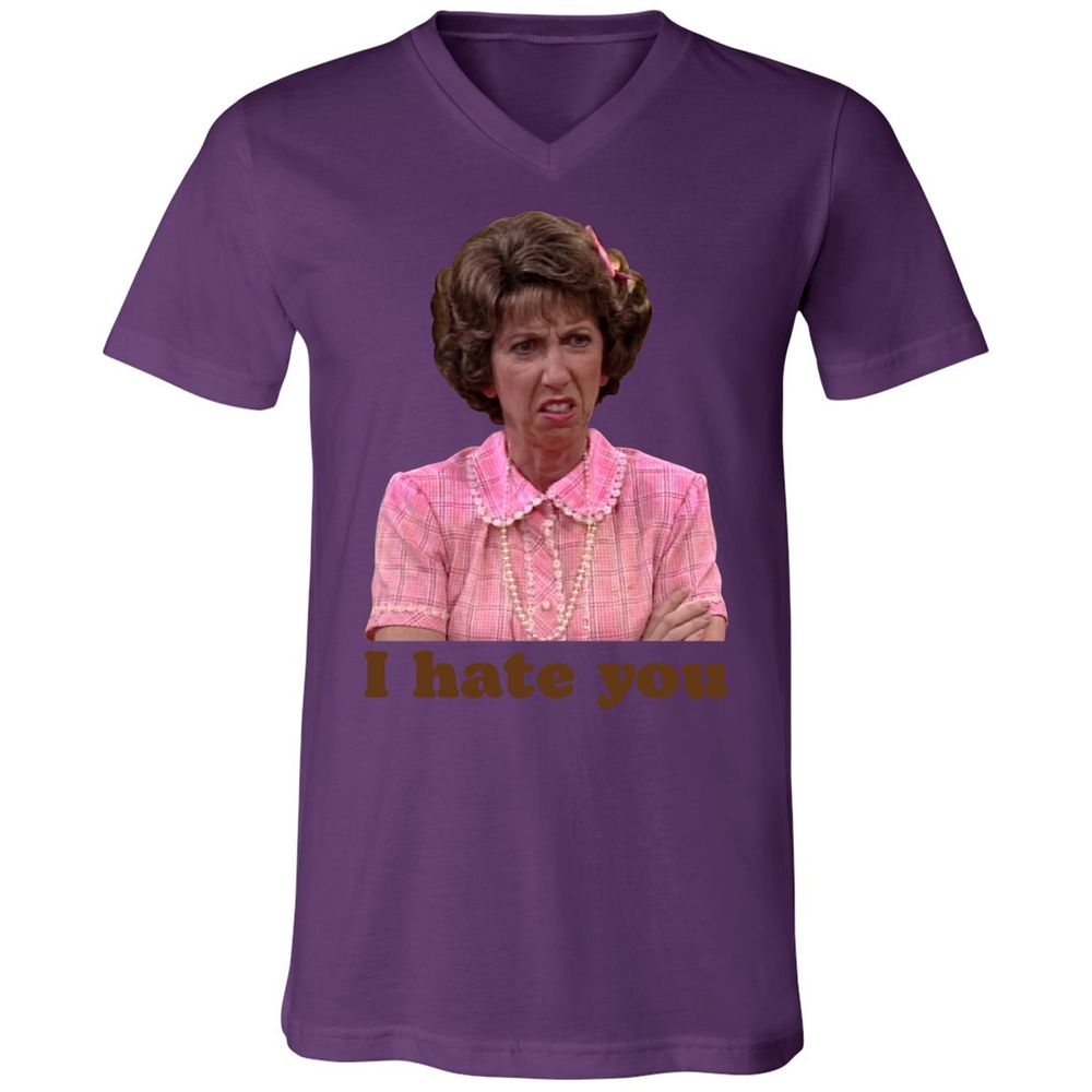 Unisex V-Neck T-Shirt - SQNJ7LQT - Team Purple - 2