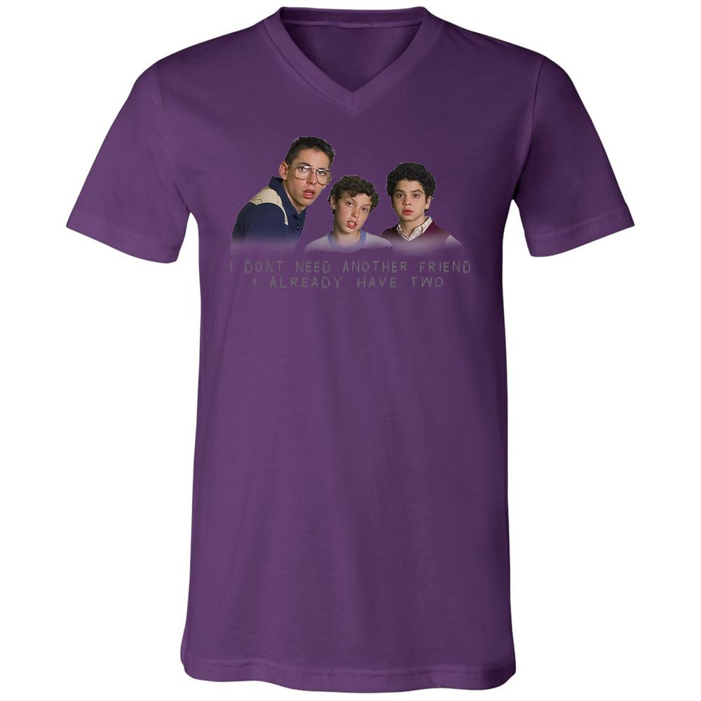Unisex V-Neck T-Shirt - PSJHRQ13 - Team Purple - 2