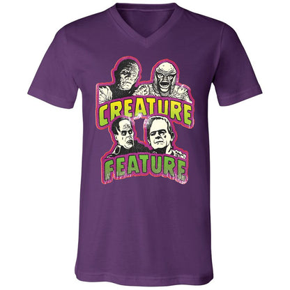 Unisex V-Neck T-Shirt - E3QD1JTW - Team Purple - 2