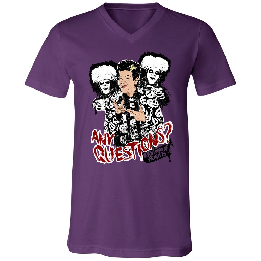 Unisex V-Neck T-Shirt - 64XGU8EA - Team Purple - 2