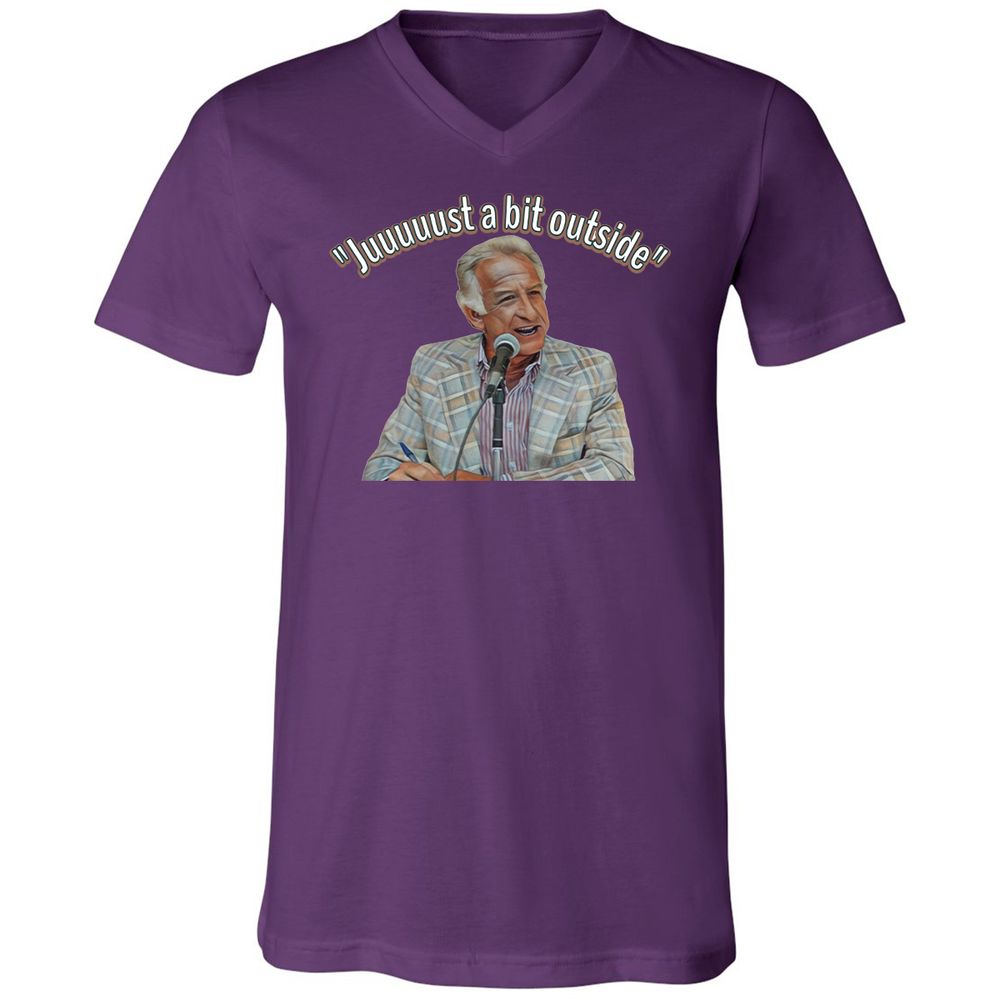 Unisex V-Neck T-Shirt - ZEHZ4F7U - Team Purple - 2