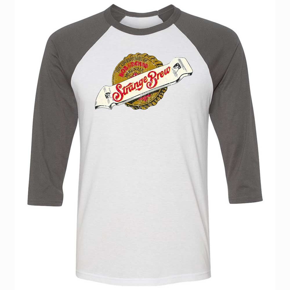 Unisex 3/4 Baseball Tee - 6RFZ4GEU - White/Asphalt - 2