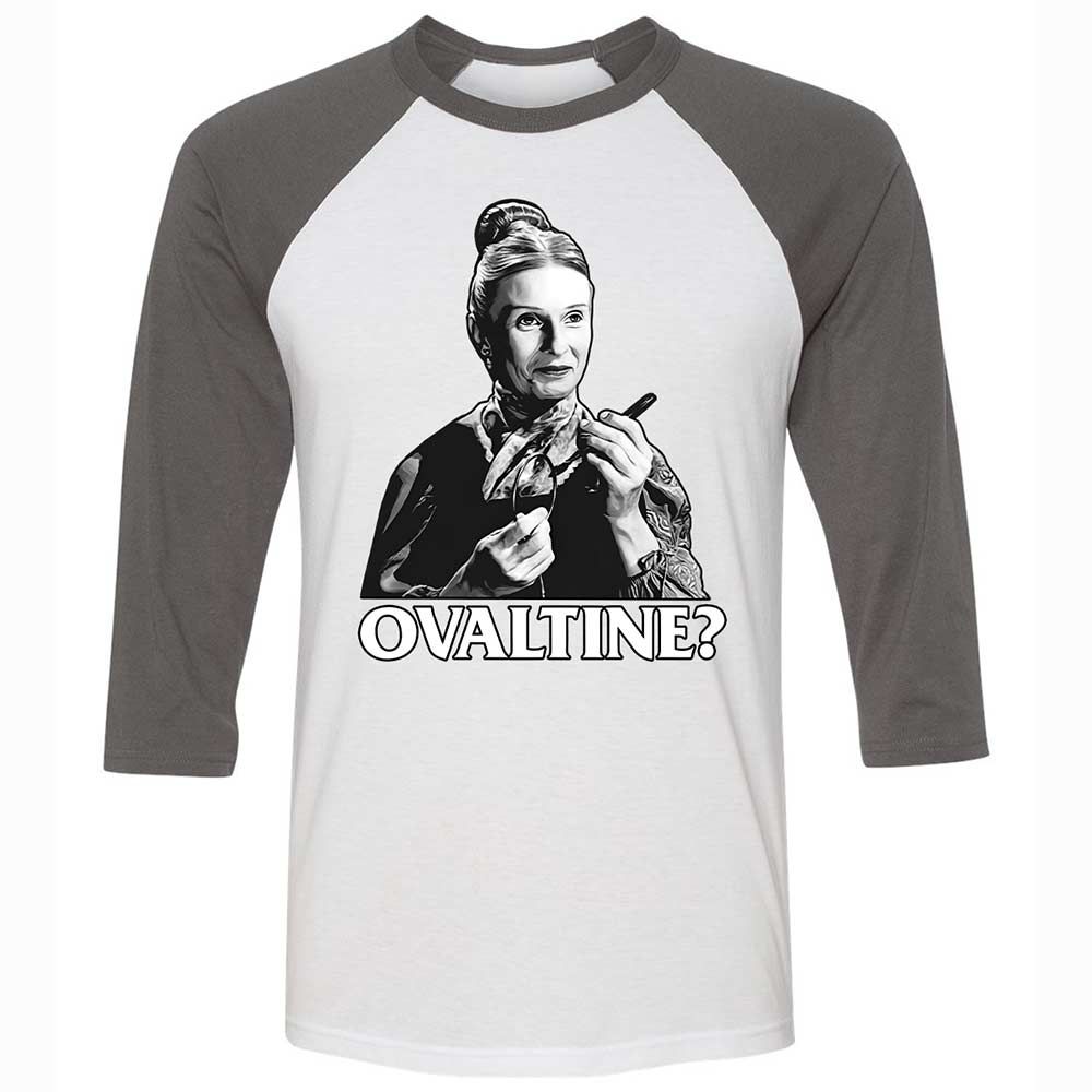 Unisex 3/4 Baseball Tee - QF8ZS3HB - White/Asphalt - 2