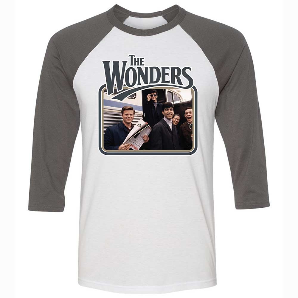 Unisex 3/4 Baseball Tee - E4BMC35D - White/Asphalt - 2