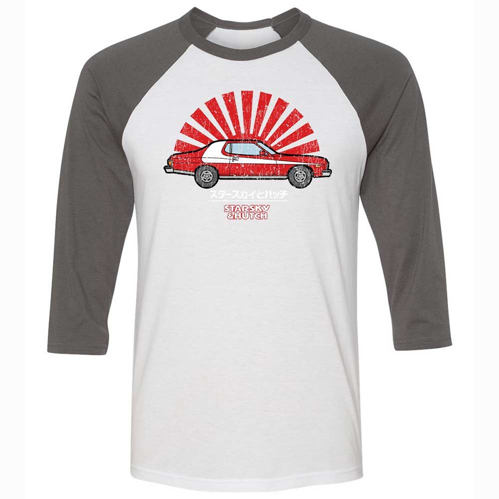 Unisex 3/4 Baseball Tee - GUUYLYTQ - White/Asphalt - 2