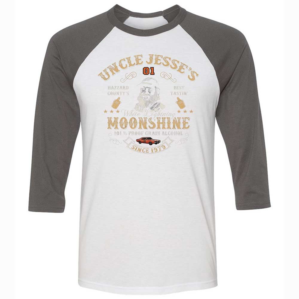 Unisex 3/4 Baseball Tee - 1B2H9JCD - White/Asphalt - 2