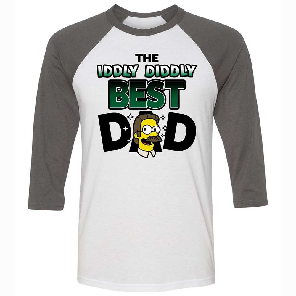 The Iddly diddly best dad - White/Asphalt - 2