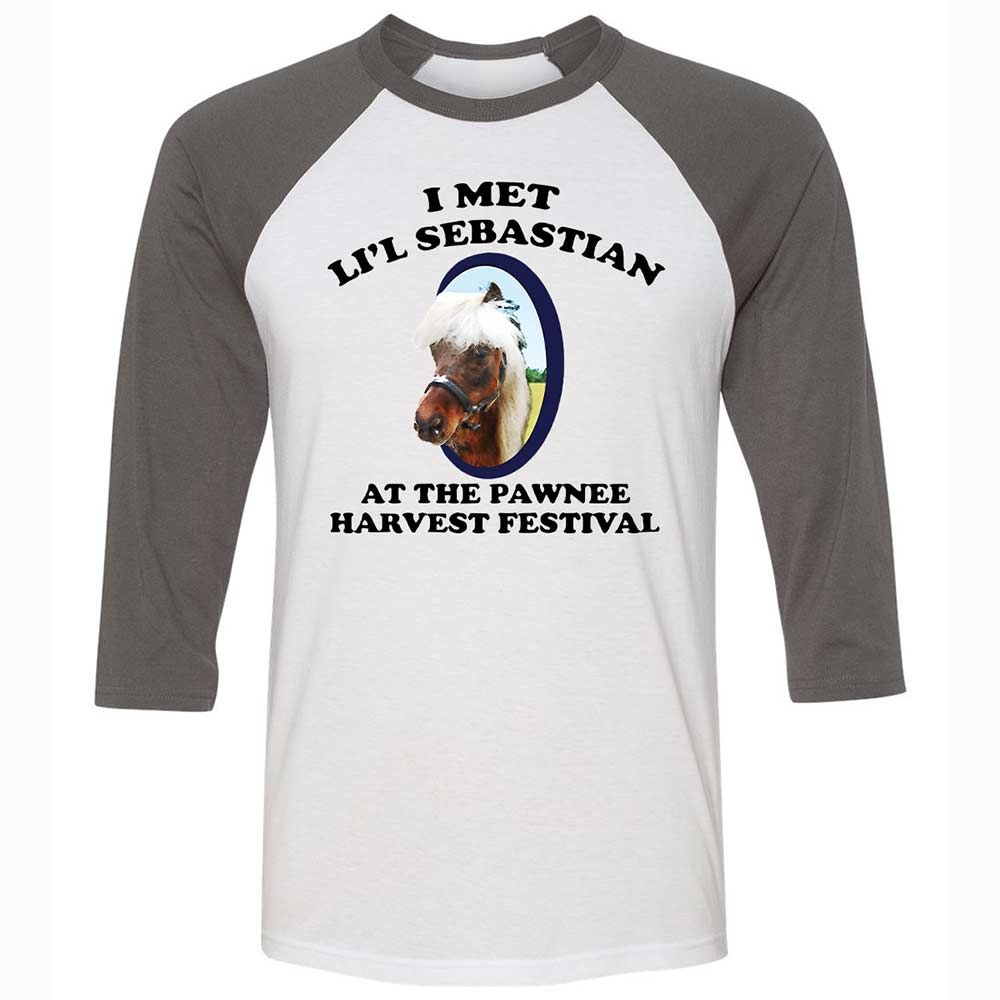 Unisex 3/4 Baseball Tee - H2J1LC2W - White/Asphalt - 2