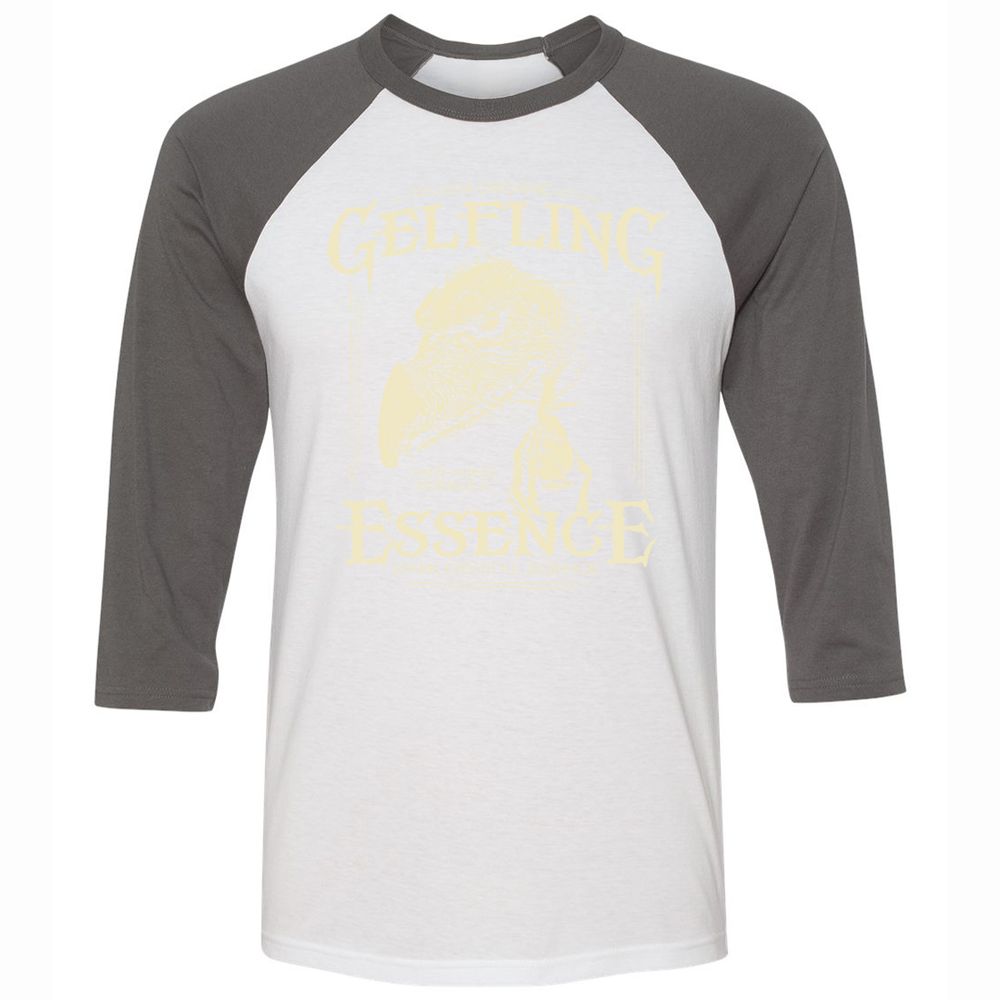 Unisex 3/4 Baseball Tee - L6ARNVE1 - White/Asphalt - 2