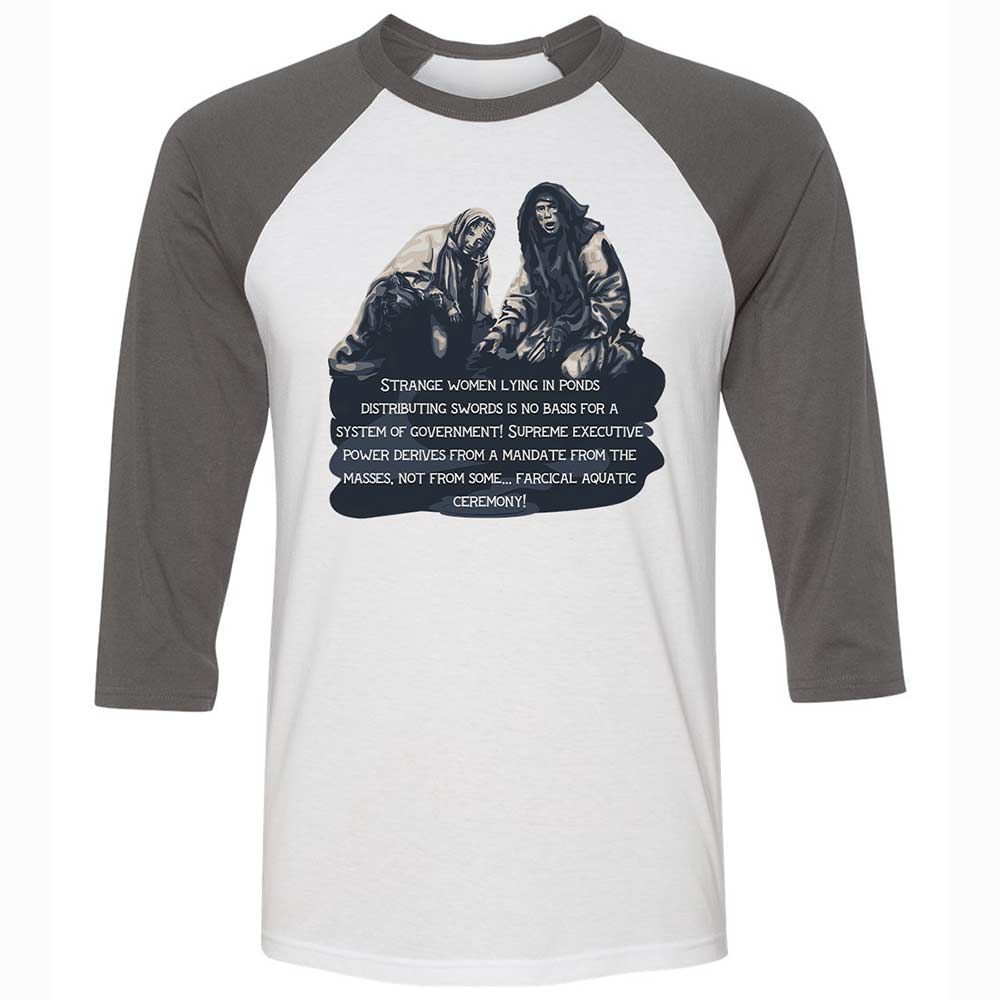 Unisex 3/4 Baseball Tee - VVCJEKRU - White/Asphalt - 2