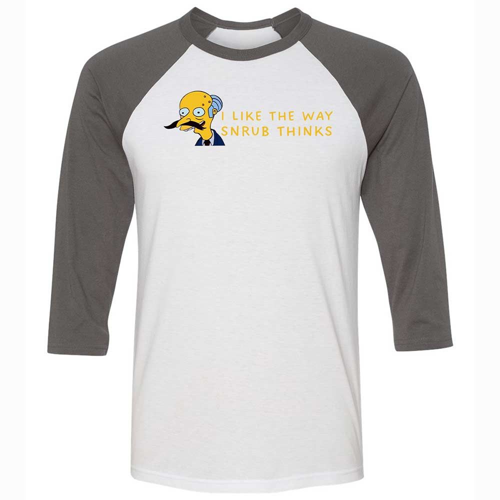 Unisex 3/4 Baseball Tee - FFWPJ4V4 - White/Asphalt - 2