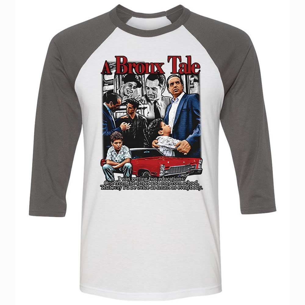 Unisex 3/4 Baseball Tee - 3GR9DZ33 - White/Asphalt - 2